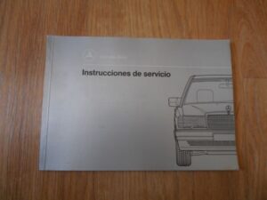 Manual Mercedes 190E 190D de 02.92