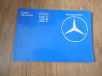 Manual Mercedes 200D 240D y 300D de 10.81